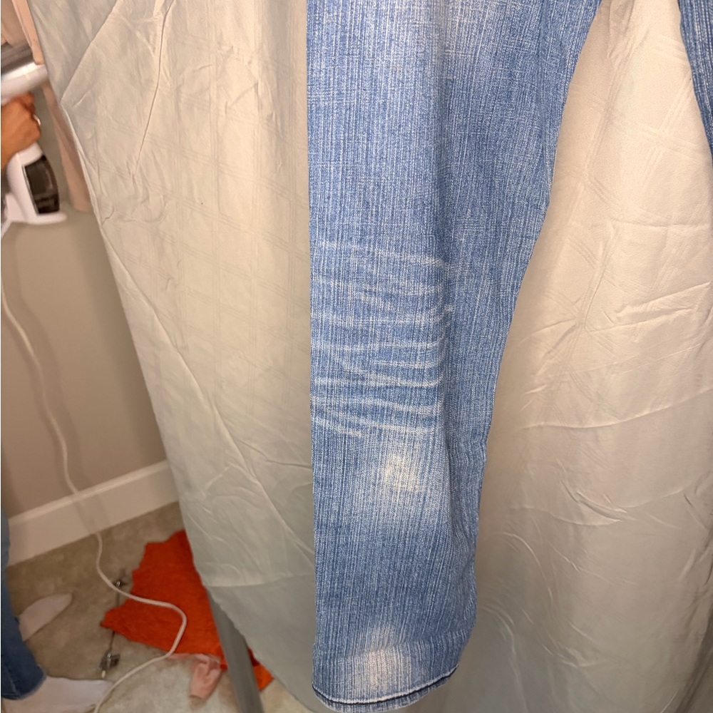 Jolt Light Blue Distressed Skinny Jeans - Picture 8 of 9